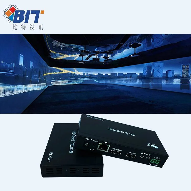 Latest Support Poe Hdbaset Extender 70m HDMI Hdbaset with RS232, HDMI Cable 4K HDMI Extender