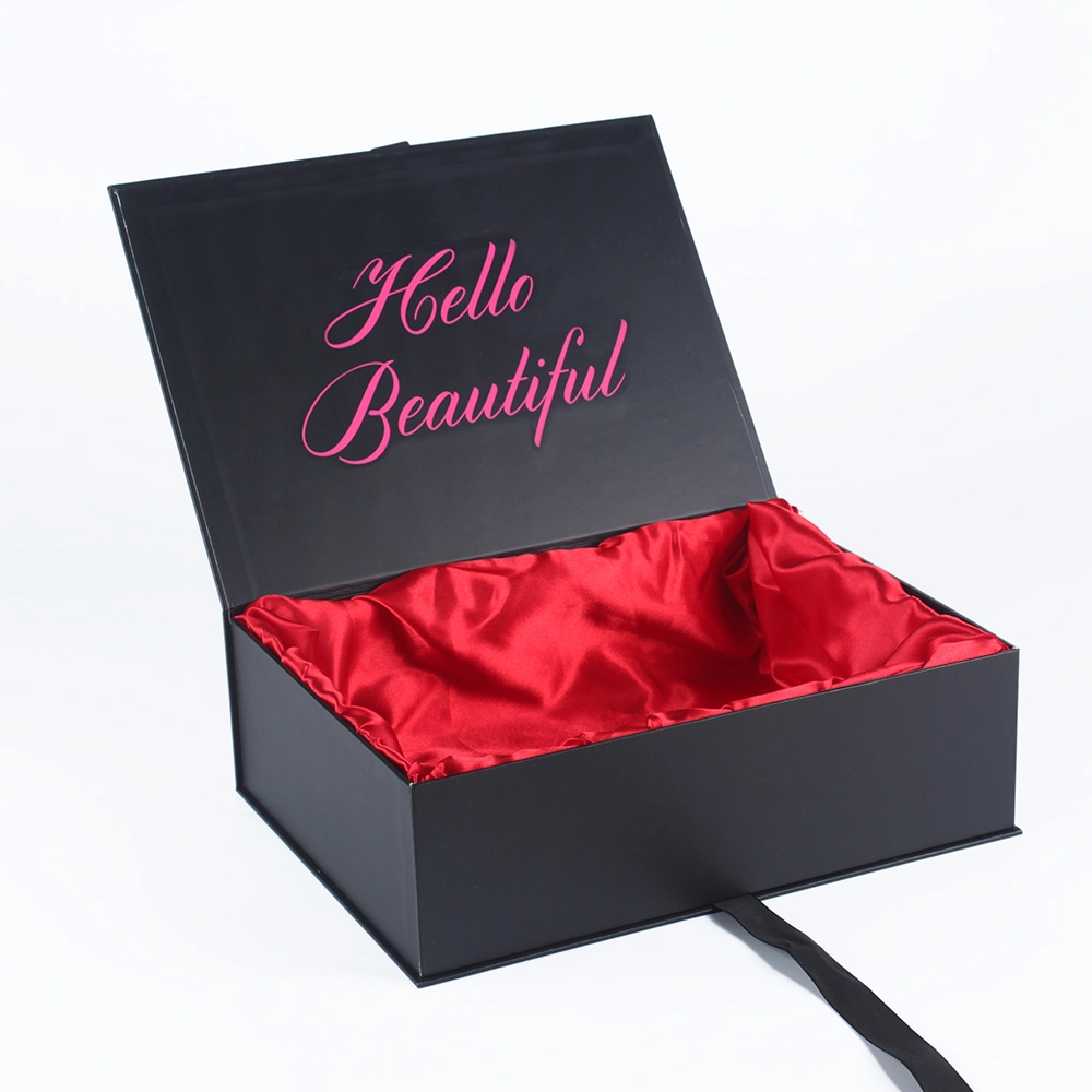 China Factory Wholesale Custom Logo Luxury Wig Boxes Bundle Hair Extension Packaging Box, Foldable Rigid Paper Packaging Box