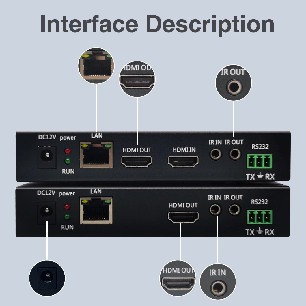 in Stock Support 4K * 2K @ 60Hz Transmission Distance 70 Meters HDMI Video Transmitter